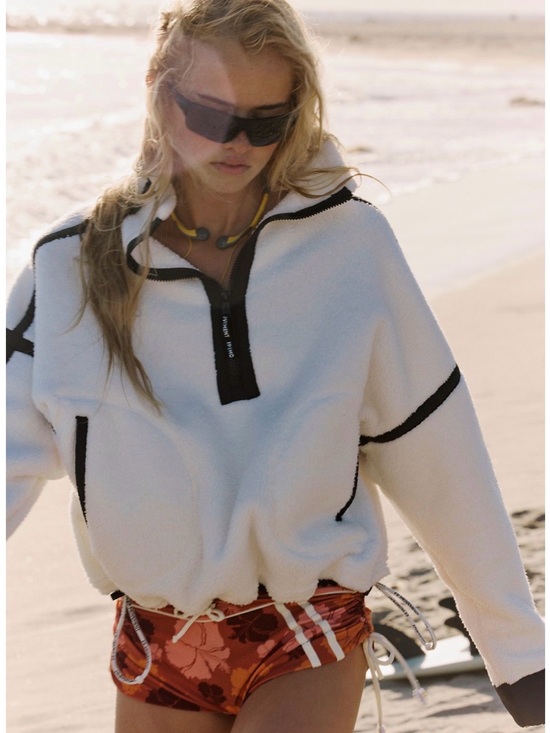 FP Movement by Free People Tops - Free People Mountain High Half-Zip Fleece with Contrast Trim